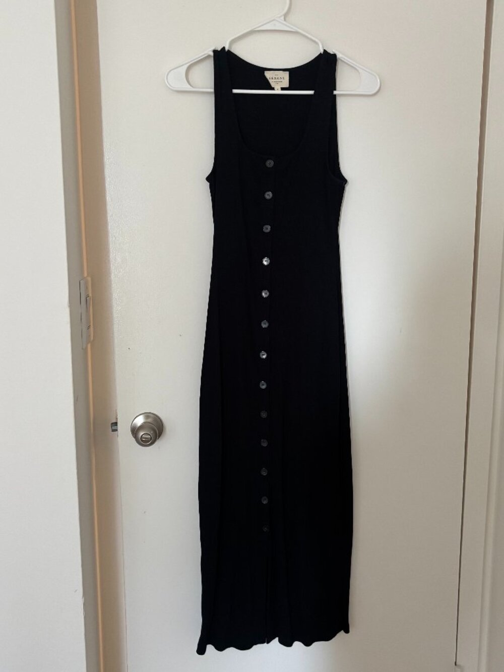 Sezane Fabiola Dress Black M - Picture 4 of 7
